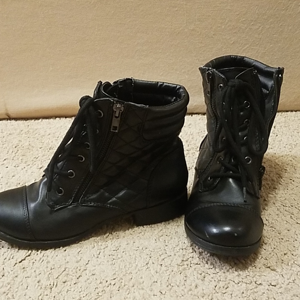 (3 For $20) Charming Charlie's black combat boots